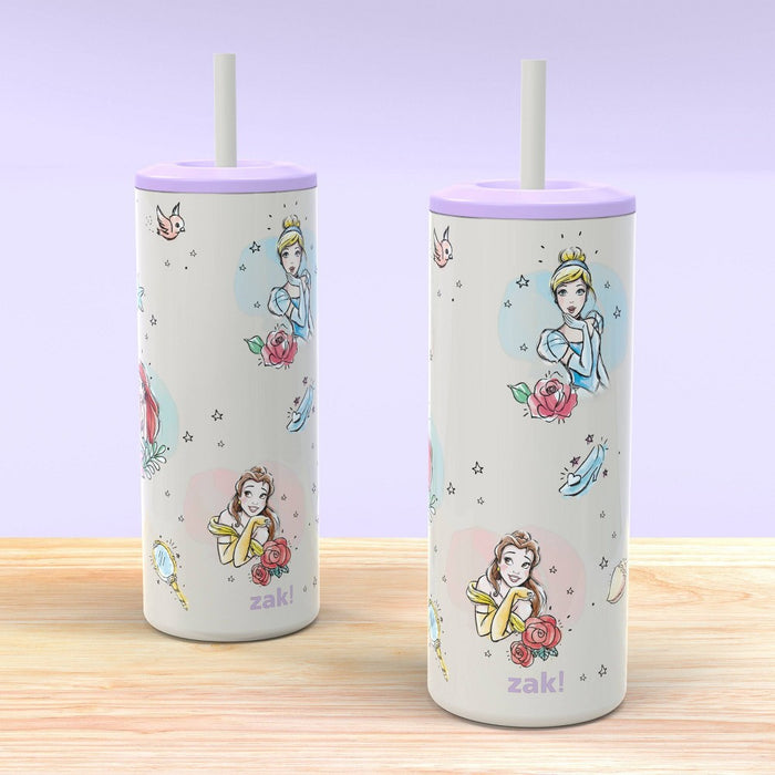 16oz Vacuum Straw Portable Drinkware 'Princess' - Zak Designs