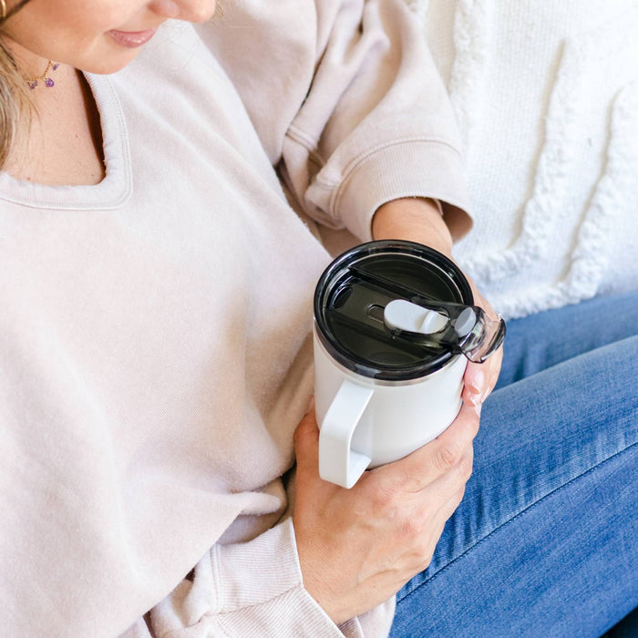 Reduce 18oz Insulated Stainless Steel Travel Mug with Steam Release Lid - Linen