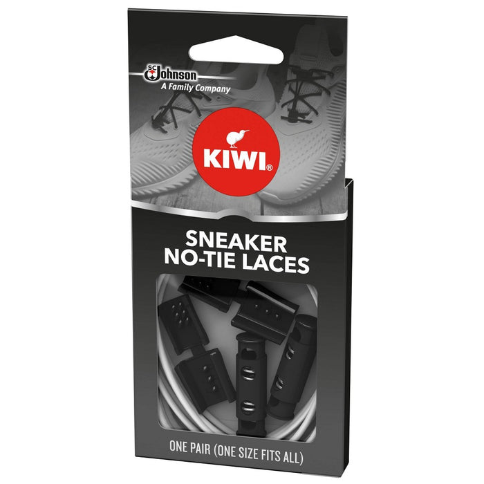 KIWI Sneaker No Tie Shoe Laces - White 1 pair