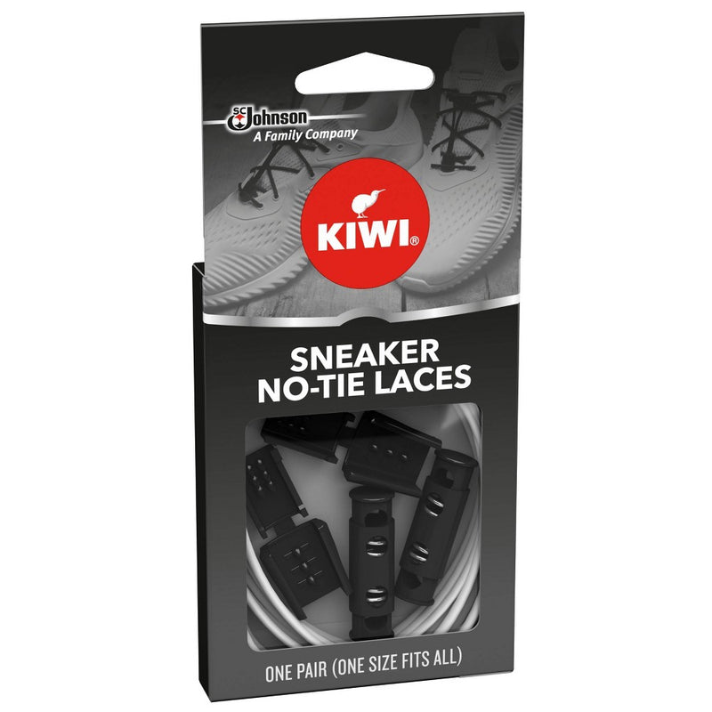 KIWI Sneaker No Tie Shoe Laces - White 1 pair