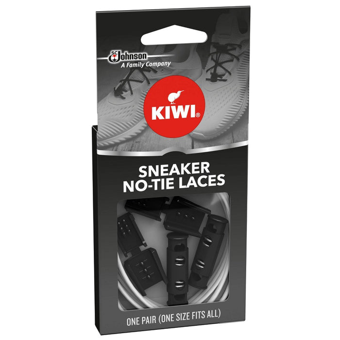 KIWI Sneaker No Tie Shoe Laces - White 1 pair