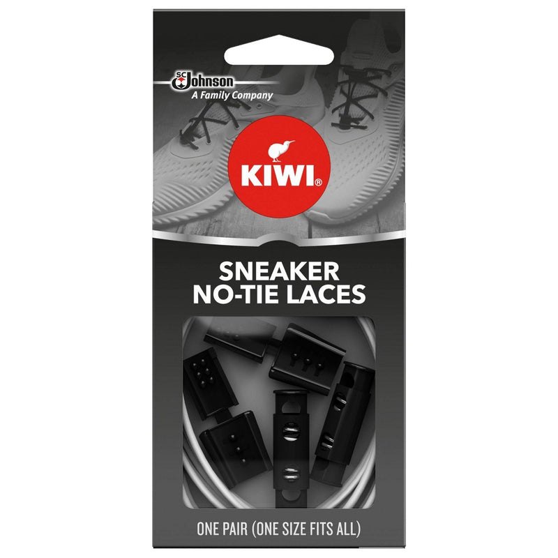 KIWI Sneaker No Tie Shoe Laces - White 1 pair