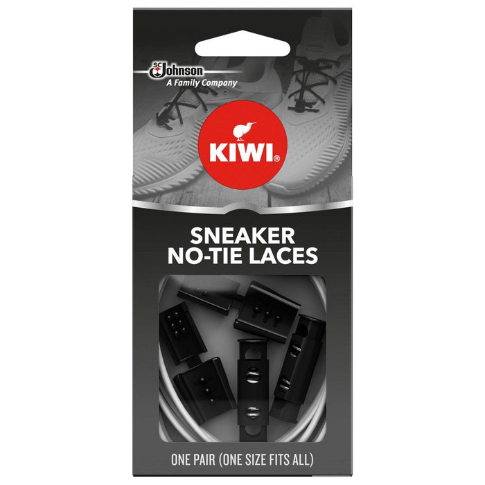 KIWI Sneaker No Tie Shoe Laces - White 1 pair