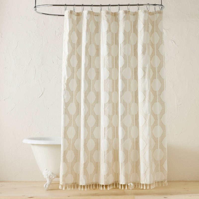 In The Name of Love Clipped Shower Curtain White - Opalhouse designed by Jungalow
