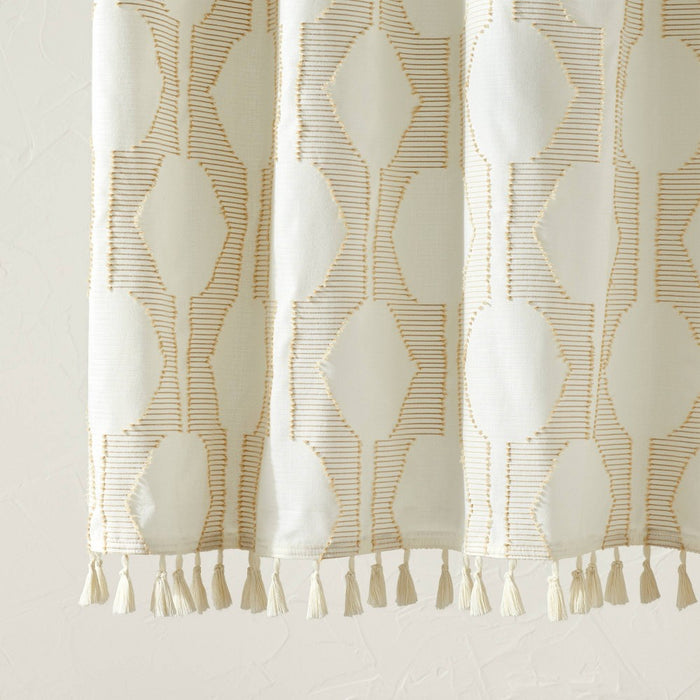 In The Name of Love Clipped Shower Curtain White - Opalhouse designed by Jungalow