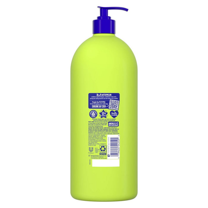 Suave Kids' 3-in-1 Pump Shampoo + Conditioner + Body Wash Watermelon Wonder - 40 fl oz