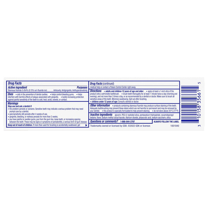 Sensodyne Sensitivity Gum and Enamel Toothpaste - 3.4oz/1pk