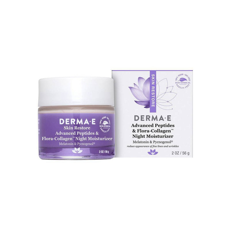 derma e Advanced Peptides & Collagen Night Face Moisturizer - 2oz