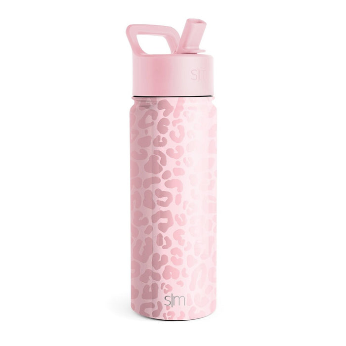 Summit 20oz 'Powder Coat and 4D Blush Leopard' Drinkware - Simple Modern