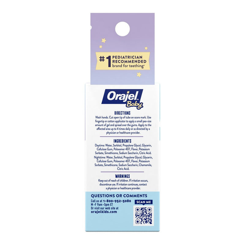 Orajel Baby Daytime & Nighttime Cooling Gels for Teething - 0.36oz