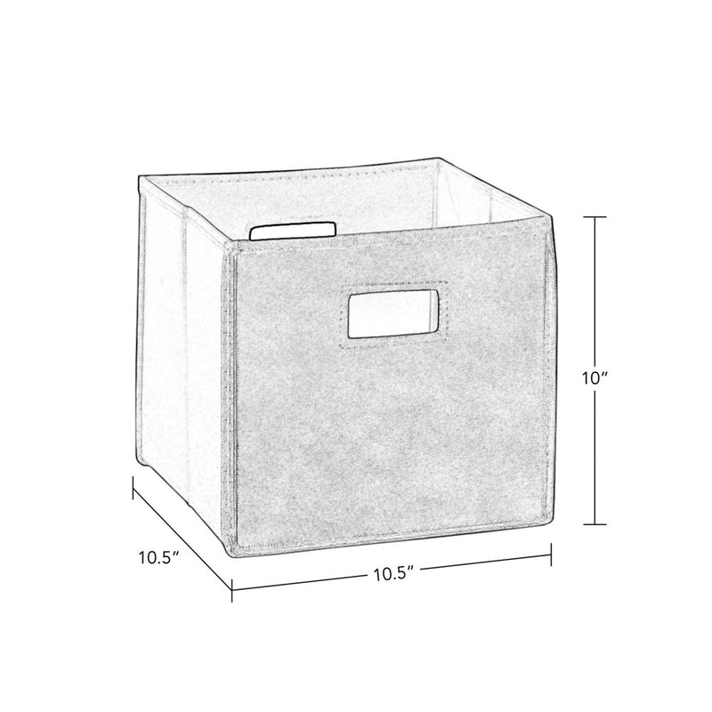 2pc Folding Kids' Toy Storage Bin Set Dark Purple - RiverRidge