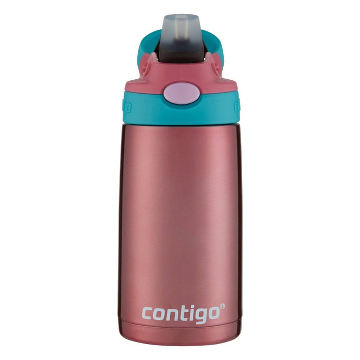 Contigo 13oz Stainless Steel AutoSpout Kids' Water Bottle Pink