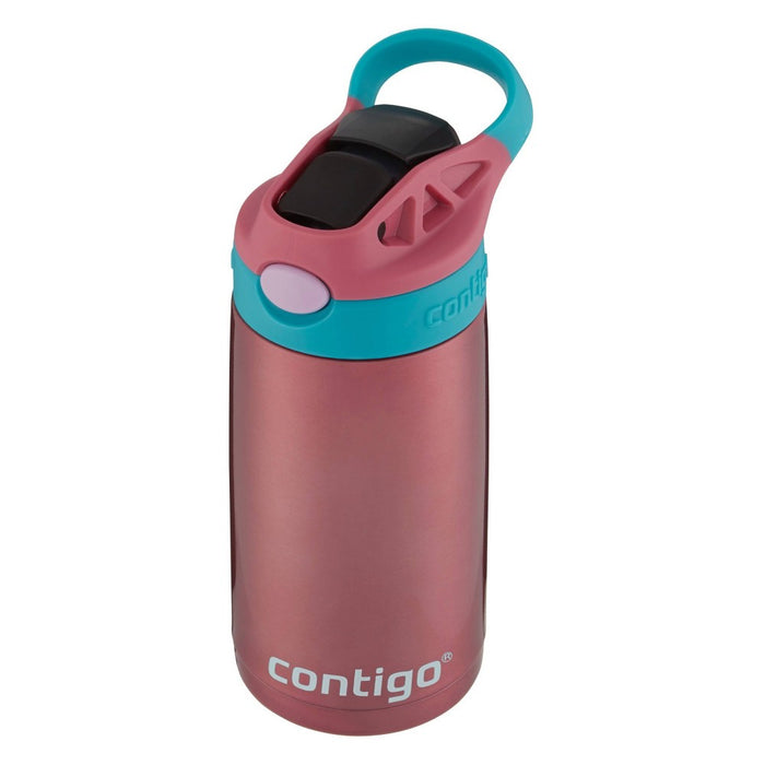 Contigo 13oz Stainless Steel AutoSpout Kids' Water Bottle Pink