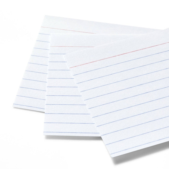 100ct 3" x 5" Ruled Index Cards White - up & up