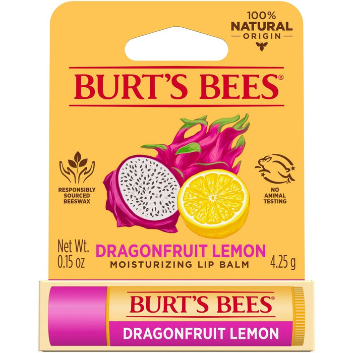 Burt's Bees Dragonfruit Lemon Lip Balm - 0.15oz