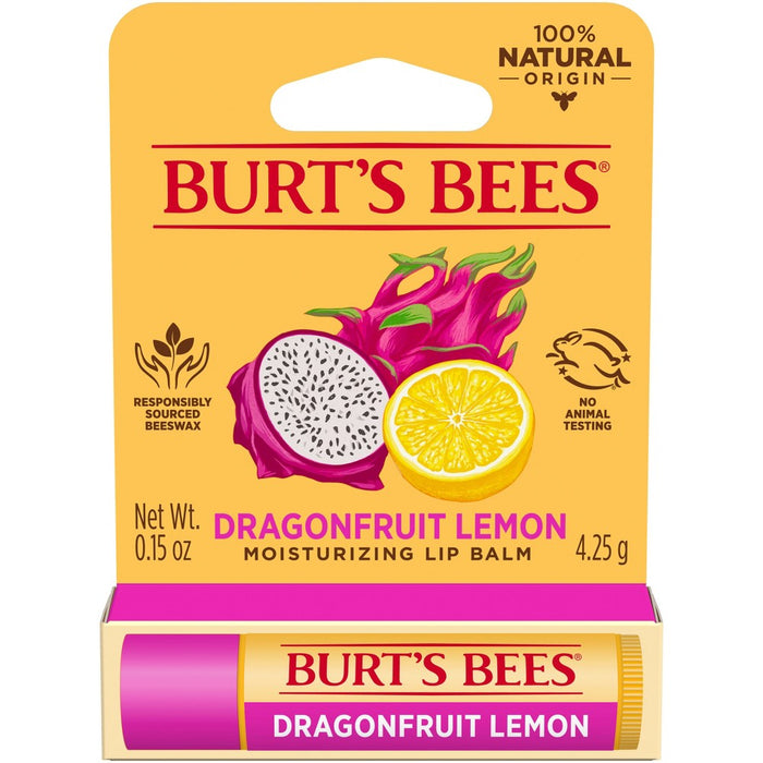 Burt's Bees Dragonfruit Lemon Lip Balm - 0.15oz