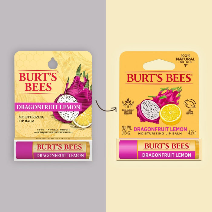 Burt's Bees Dragonfruit Lemon Lip Balm - 0.15oz