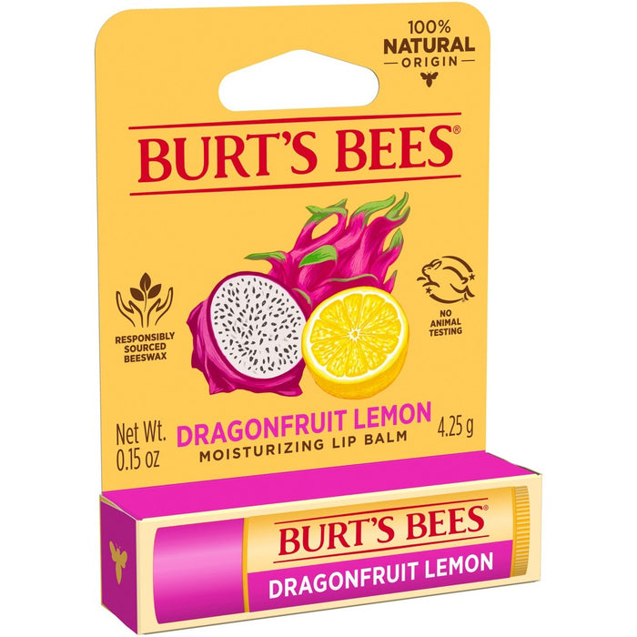 Burt's Bees Dragonfruit Lemon Lip Balm - 0.15oz