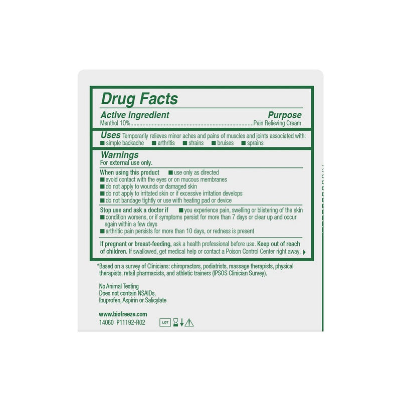 Biofreeze Pain Relieving Cream - 3oz