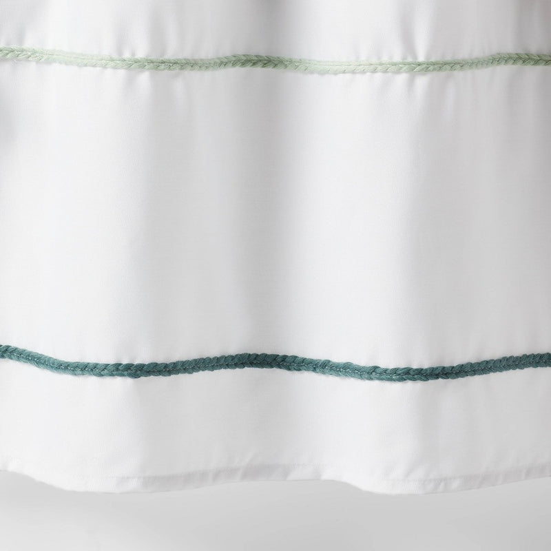 Striped with Tassels Kids' Shower Curtain Blue - Pillowfort