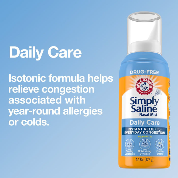 Simply Saline Nasal Care Daily Relief Mist Spray - 4.5oz