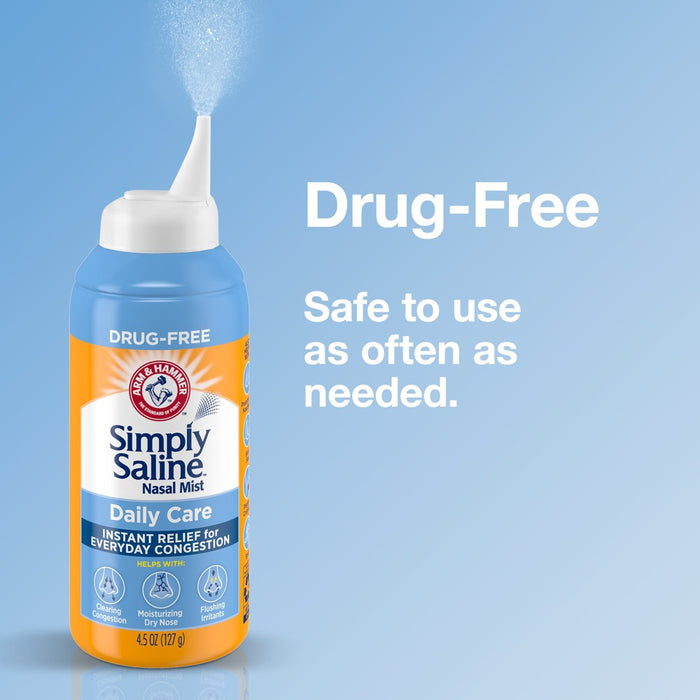 Simply Saline Nasal Care Daily Relief Mist Spray - 4.5oz