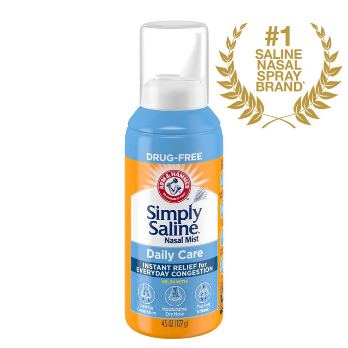 Simply Saline Nasal Care Daily Relief Mist Spray - 4.5oz