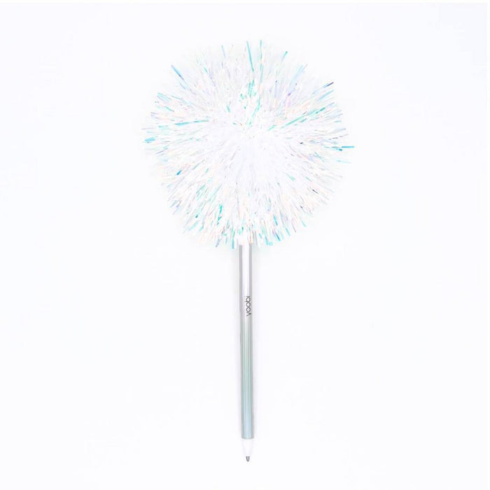 Yoobi Ballpoint Pen Pom Pom Holographic Tinsel Black Ink
