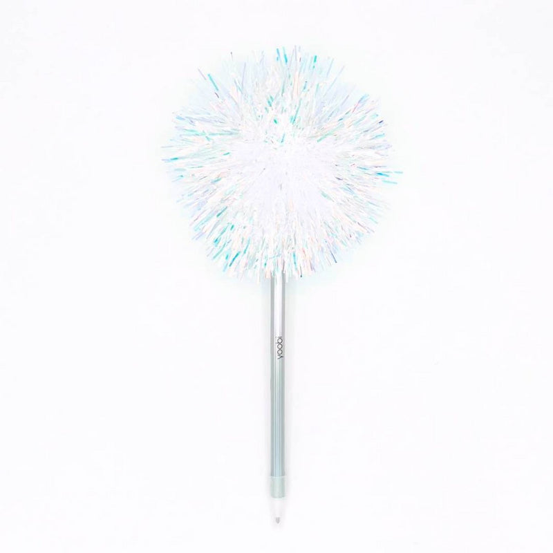 Yoobi Ballpoint Pen Pom Pom Holographic Tinsel Black Ink