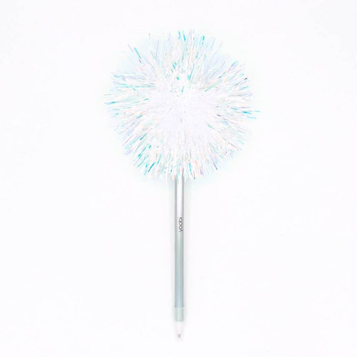 Yoobi Ballpoint Pen Pom Pom Holographic Tinsel Black Ink