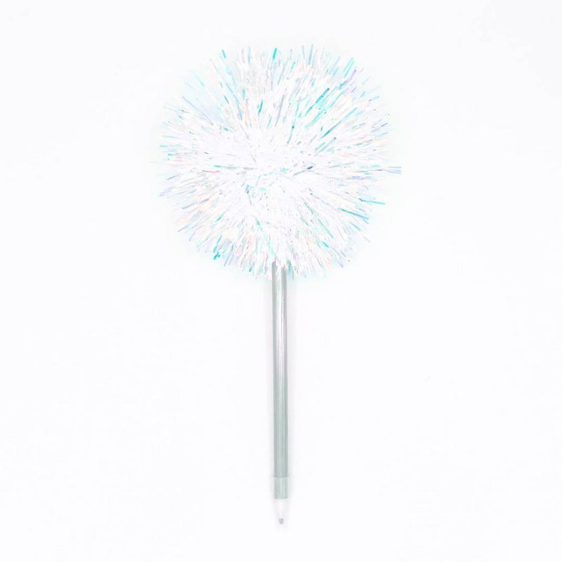 Yoobi Ballpoint Pen Pom Pom Holographic Tinsel Black Ink