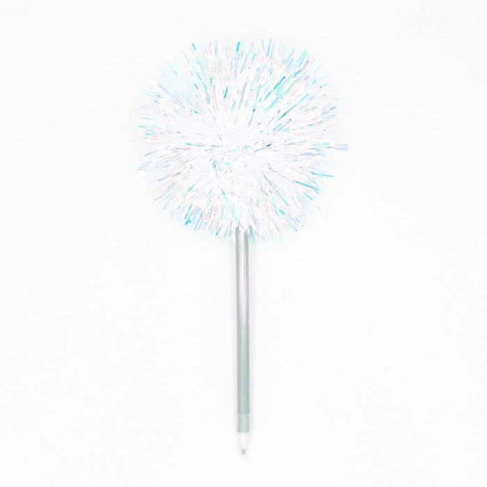 Yoobi Ballpoint Pen Pom Pom Holographic Tinsel Black Ink