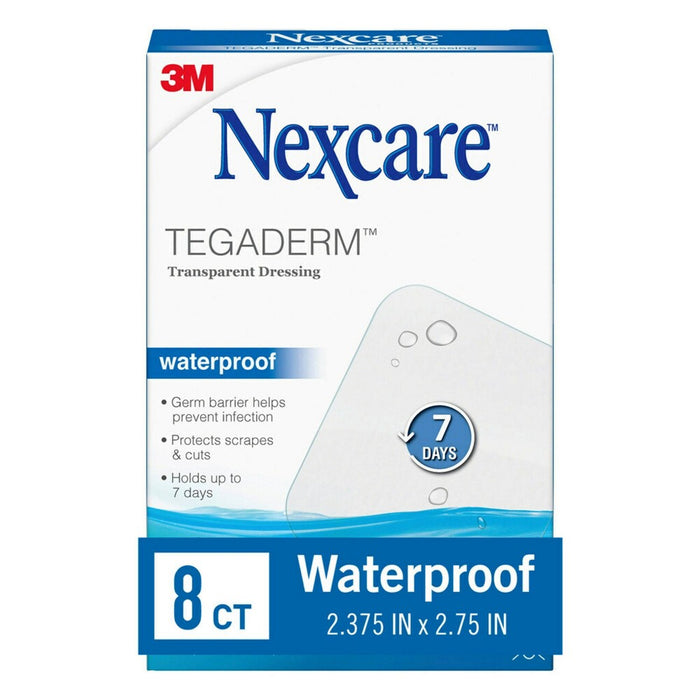 Nexcare Tegaderm Waterproof Transparent Dressing Bandage - 2-3/8 in x 2 3/4 in - 8ct.