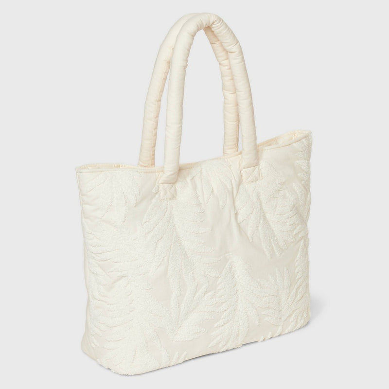 Terry Tote Handbag - Shade & Shore White