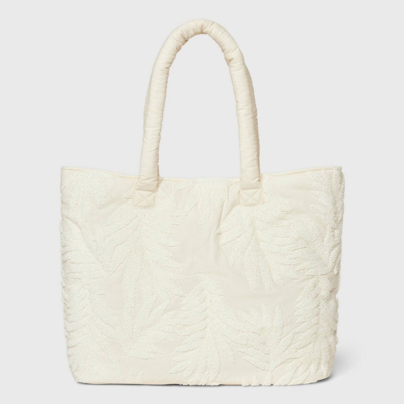 Terry Tote Handbag - Shade & Shore White