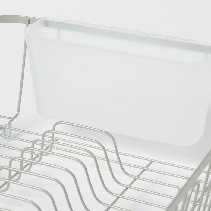 Large Steel Dish Drainer Brushed Nickel - Brightroom