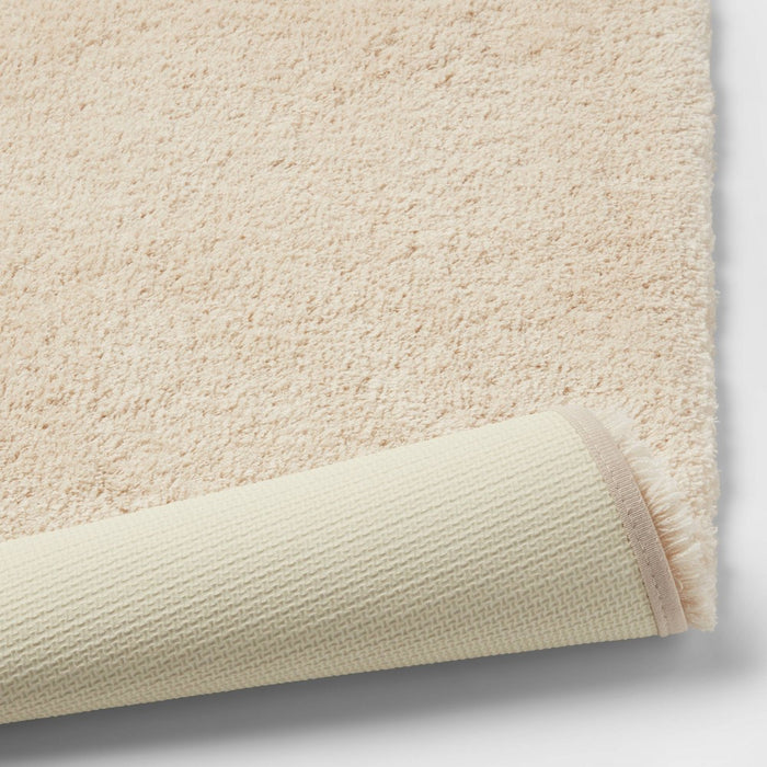 21"x34" Spa Plush Bath Rug Almond - Threshold