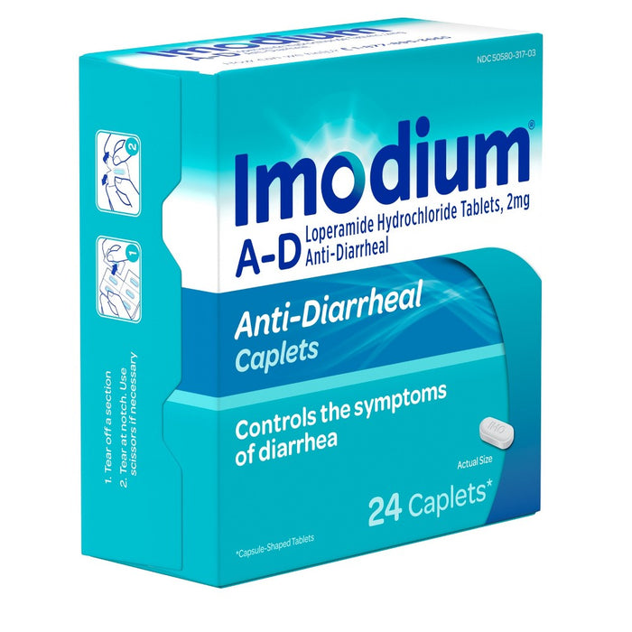 Imodium Anti-Diarrheal caplets - 24ct