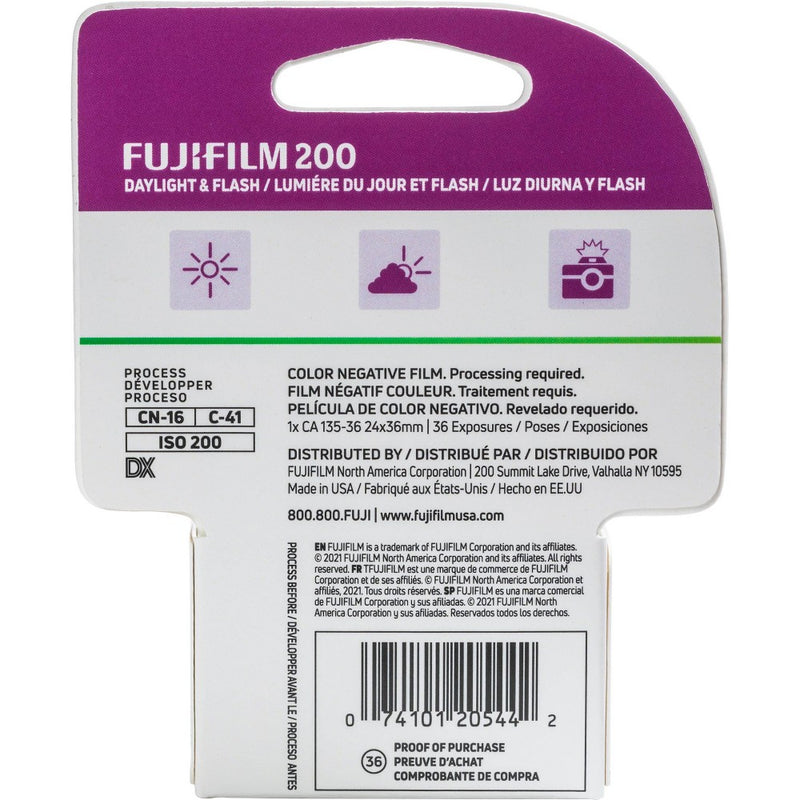 Fujifilm 135 Film for Color Prints - 36 Exposures- EXP: 04/2026