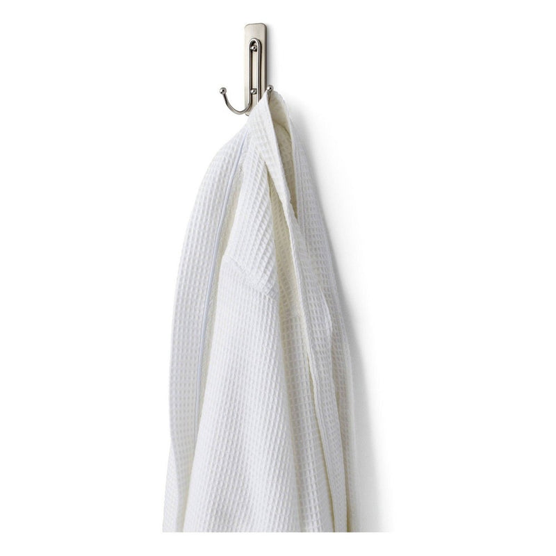Command Bath Double Wall Hook Metal Satin