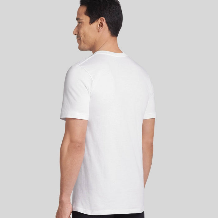 Jockey Generation Men's Stay New Cotton 3pk V-Neck T-Shirt - White M