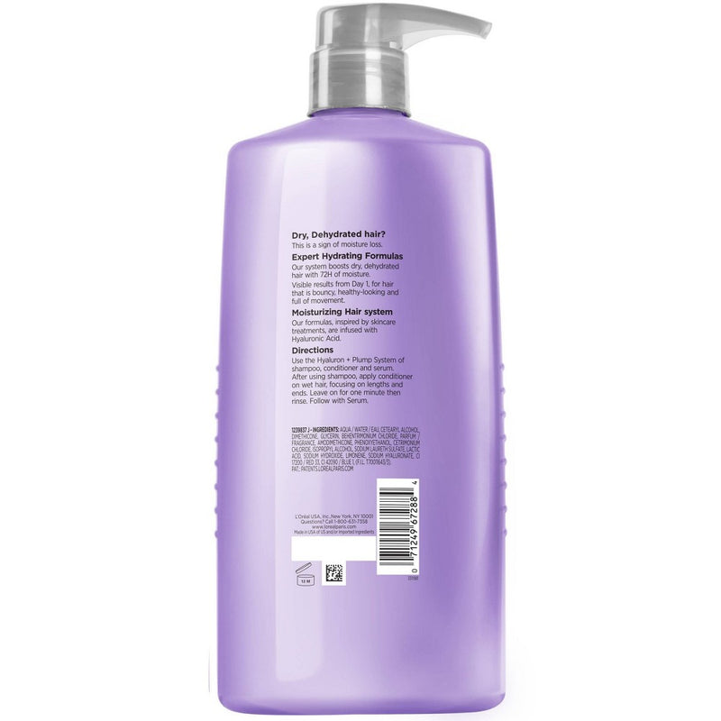 L'Oreal Paris Elvive Hyaluron Plump Hydrating Conditioner for Dry Hair - 26.5 fl oz