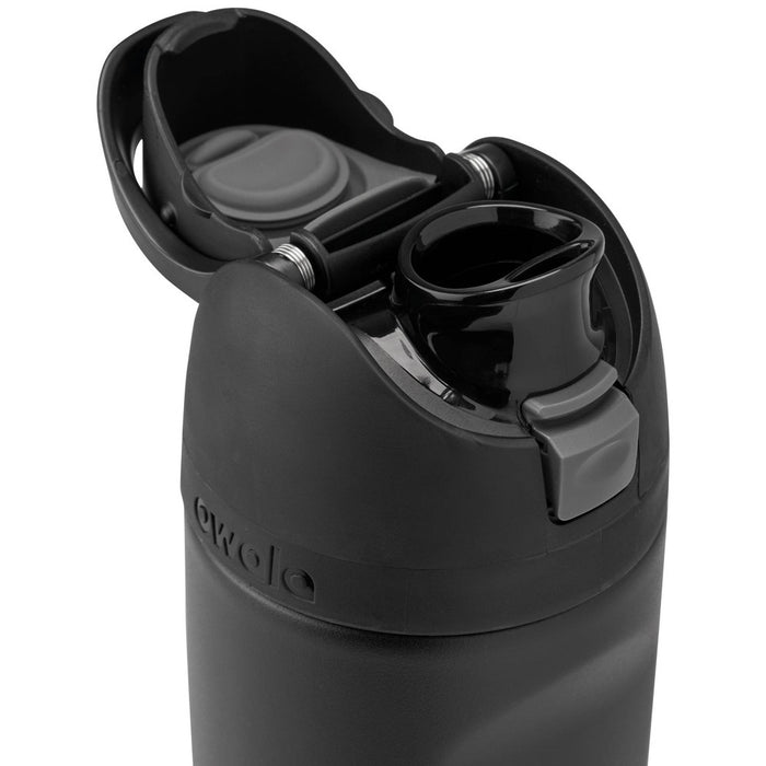 Owala 16oz Kids' FreeSip Stainless Steel Water Bottle - Black