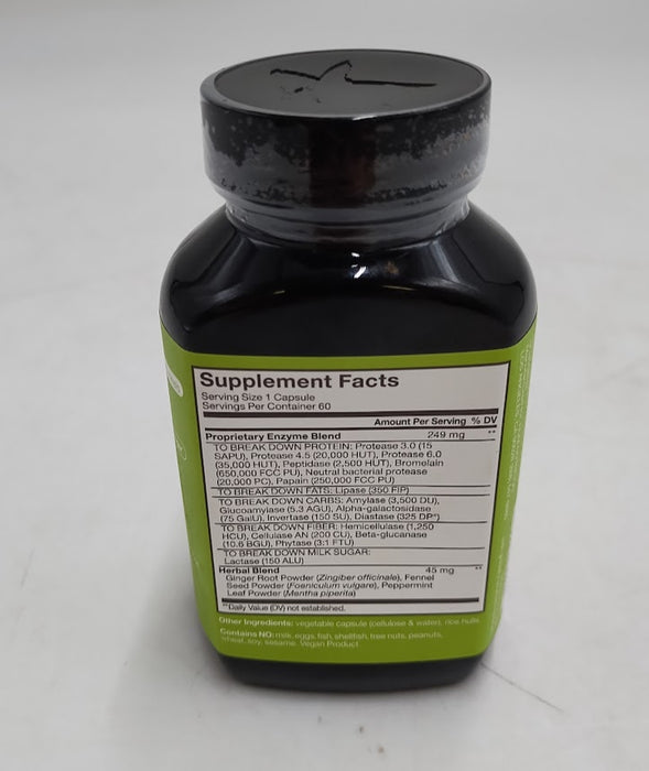 HUM Nutrition Flatter Me Digestive Enzymes - 60ct EXP 05/2026