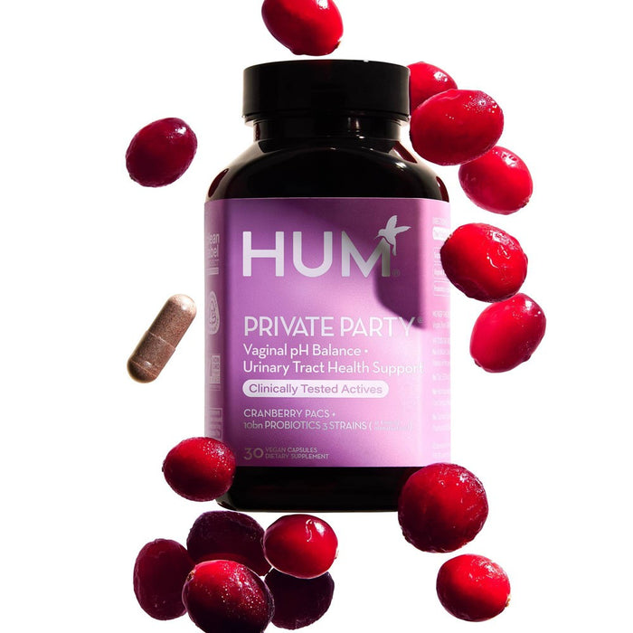 HUM Nutrition Private Party Probiotics Capsules for Vaginal & Urinary Tract Health - 30ct
