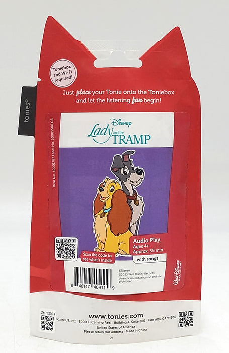 Tonies Disney Lady and the Tramp Audio Play Figurine