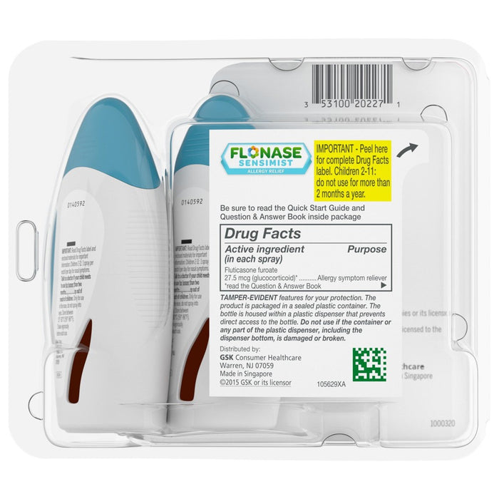 Flonase Sensimist 24-Hour Allergy Relief Nasal Spray - Fluticasone Furoate - 0.31 fl oz/2pk