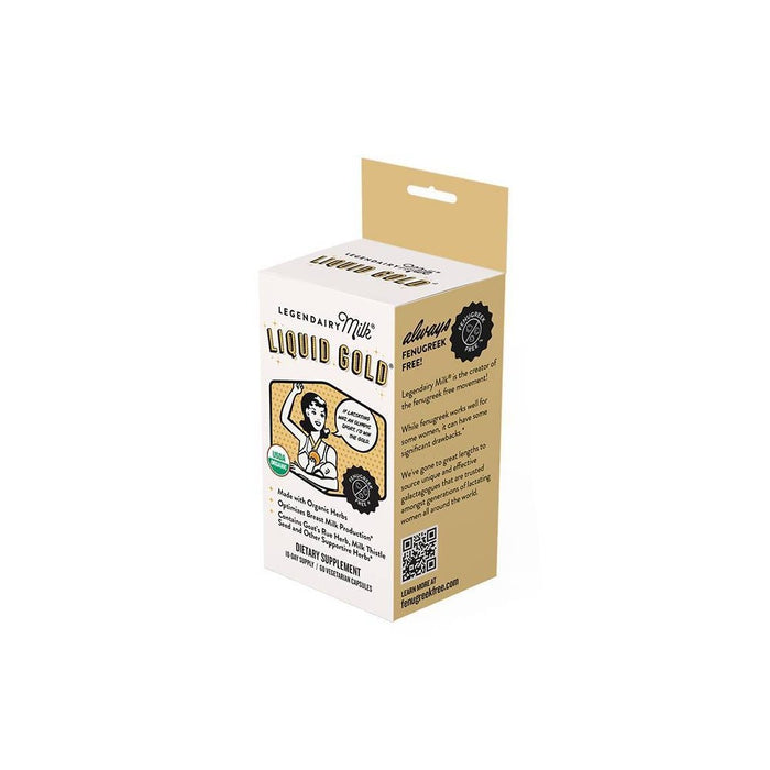 Legendairy Milk Liquid Gold Lactation Vegan Supplement - 180 Capsules