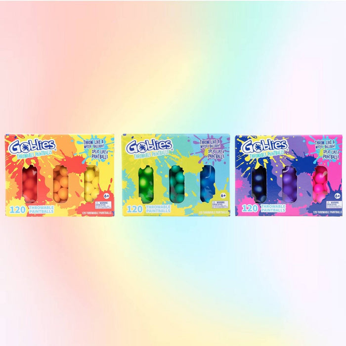 Goblies 3pk Throwable Paintballs - Red/Orange/Yellow