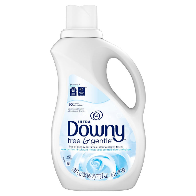 Downy Ultra Free & Gentle Liquid Fabric Conditioner - Unscented - 66 fl oz